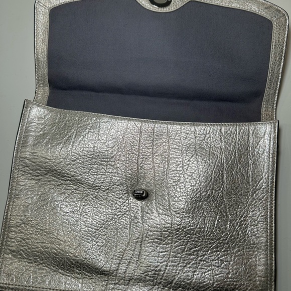 Coach Legacy Turnlock Clutch in Metallic - Picture 4 of 8